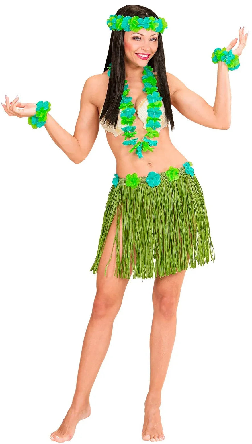 Kit Hawaiano en Verde Complementos Hawaianos Widmann